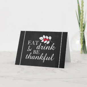 Ät dryck, Thanksgiving på kontrollpanel Kort