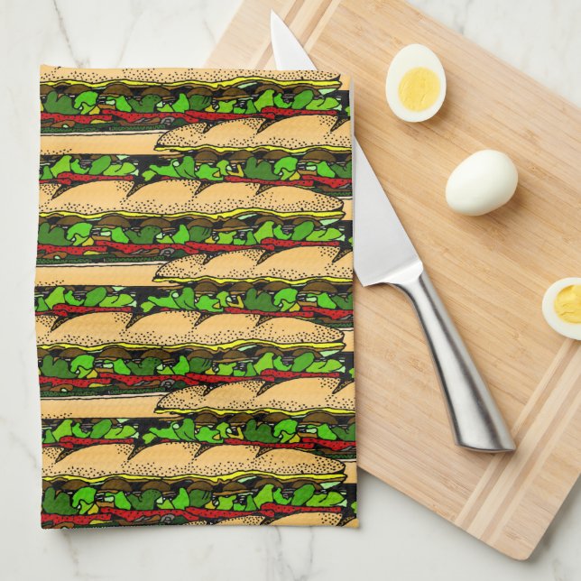 Ät en Hoagie-dagen Kökshandduk (Vikt i Fjärdedel)