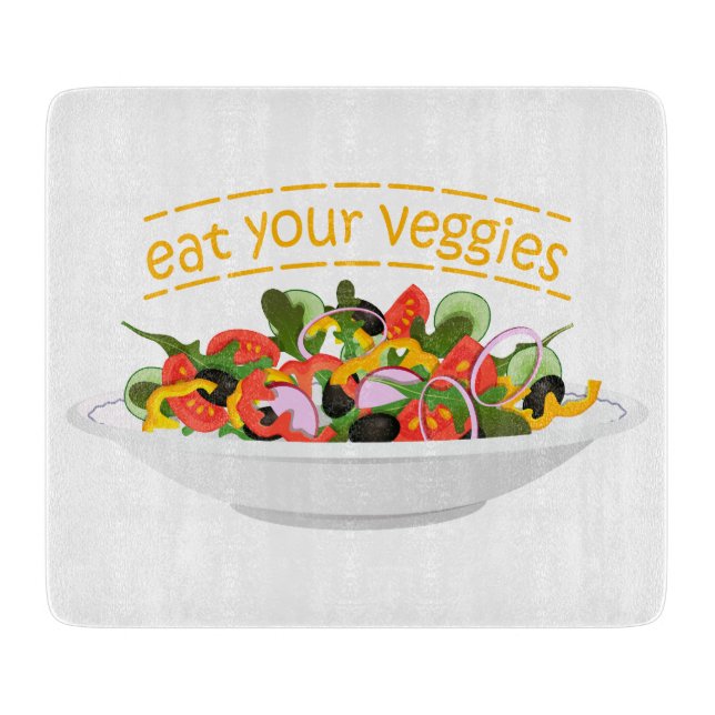 Ät era Veggies Citat färsk salladskål (Framsidan)