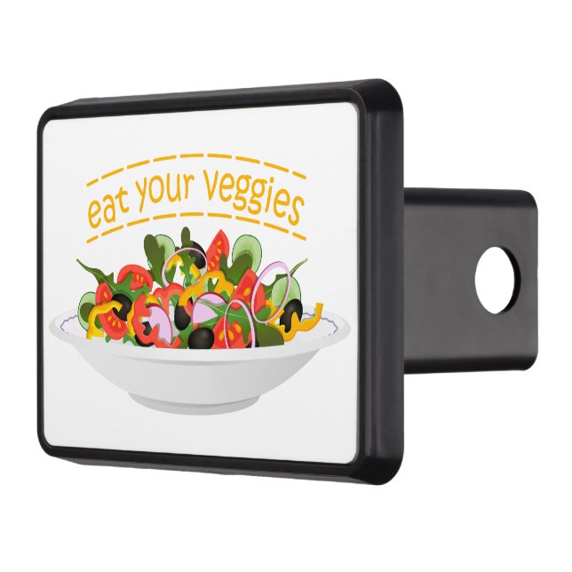 Ät era Veggies Citat färsk salladskål Dragkroksskydd (Vänster)