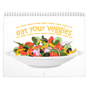 Ät era Veggies Citat färsk salladskål Kalender
