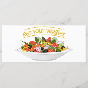 Ät era Veggies Citat färsk salladskål Meny