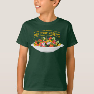Ät era Veggies Citat färsk salladskål T Shirt