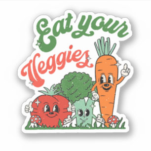 Ät era Veggies-finn Vegeterian Klistermärken