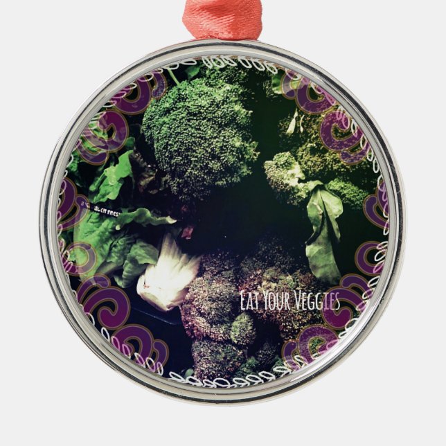 Ät era Veggies Julgransprydnad Metall (Framsidan)