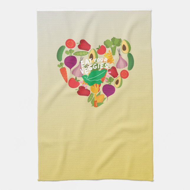 Ät era Veggies Kökshandduk (Vertikal)