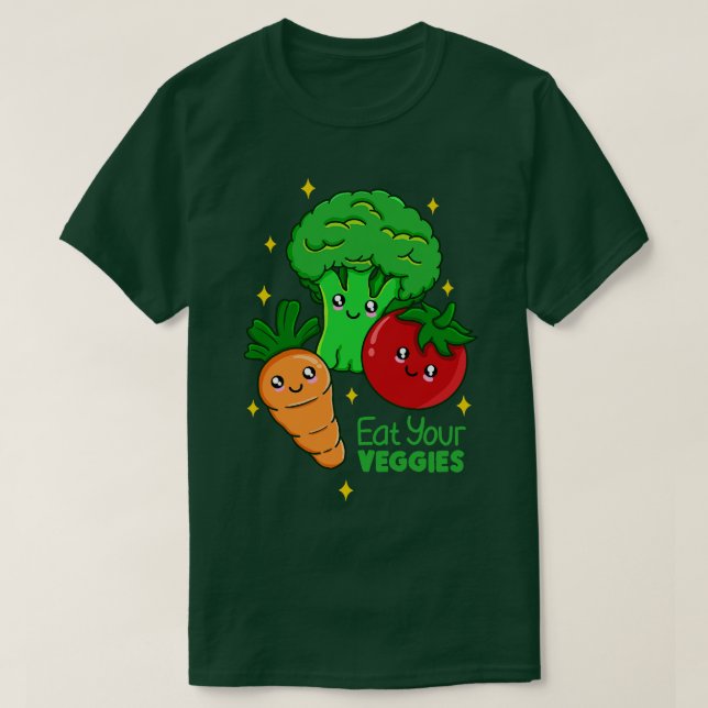 Ät era Veggies T Shirt (Design framsida)