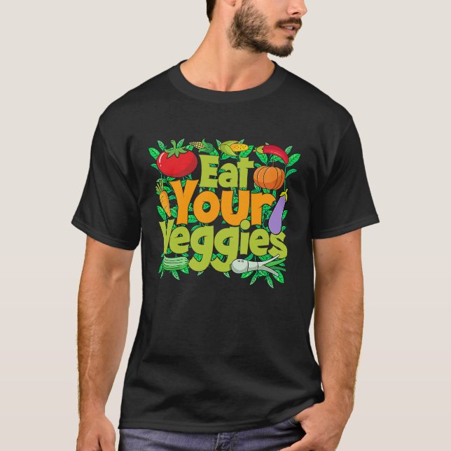 Ät era Veggies T Shirt (Framsida)