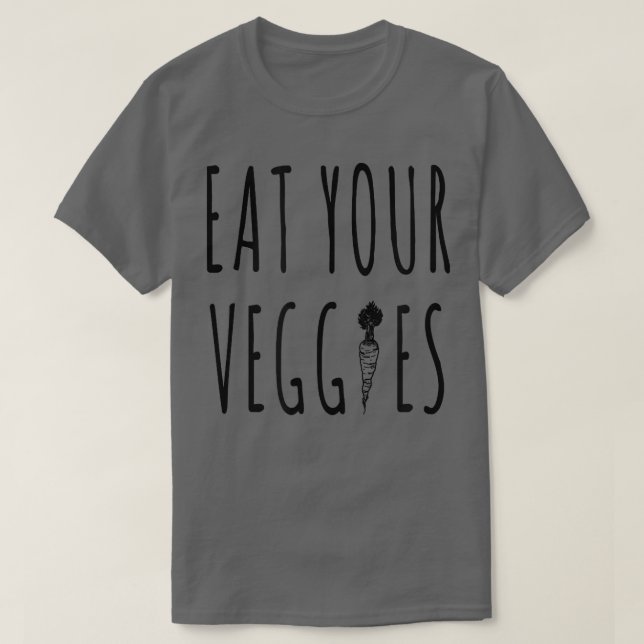 Ät era Veggies Vegan Vegetarian T Shirt (Design framsida)