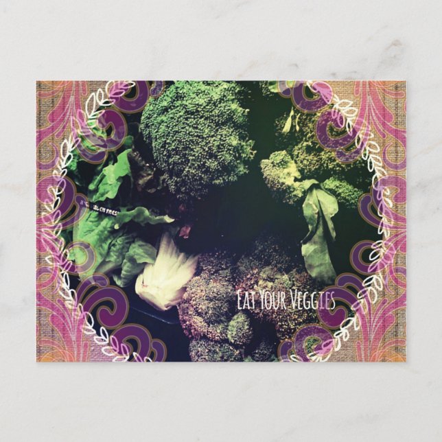 Ät era Veggies Vykort (Framsida)