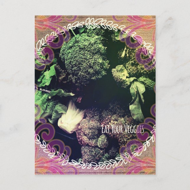 Ät era Veggies Vykort (Framsida)