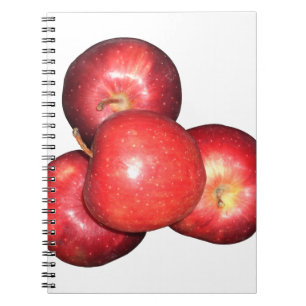 Ät ett äpple och gå till sängs anteckningsbok med spiral