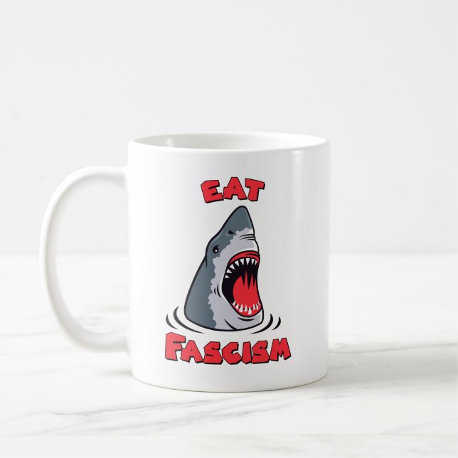Ät Fascism Antifascist Kaffemugg (Vänster)