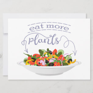 Ät fler plantor färsk sallad-motivationsstämpel