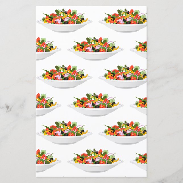 Ät fler plantor färsk sallad-motivationsstämpel (Framsida)