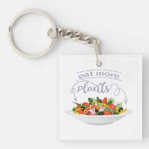 Ät fler plantor färsk sallad-motivationsstämpel
