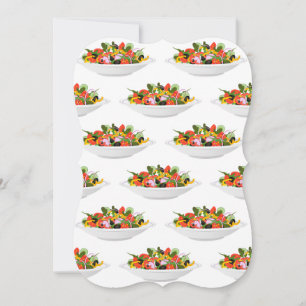 Ät fler plantor färsk sallad-motivationsstämpel anteckningskort
