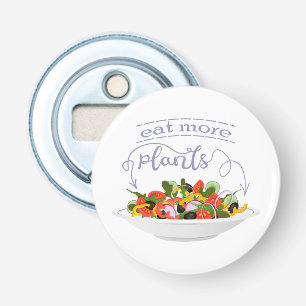 Ät fler plantor färsk sallad-motivationsstämpel flasköppnare