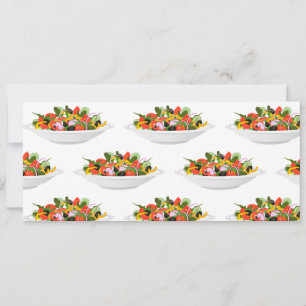 Ät fler plantor färsk sallad-motivationsstämpel inbjudningar