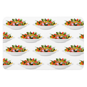 Ät fler plantor färsk sallad-motivationsstämpel magnet