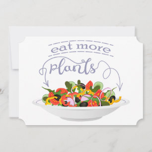 Ät fler plantor färsk sallad-motivationsstämpel meddelande
