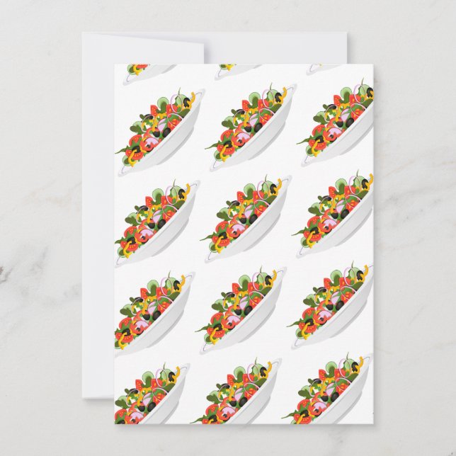 Ät fler plantor färsk sallad-motivationsstämpel meddelande (Framsida)