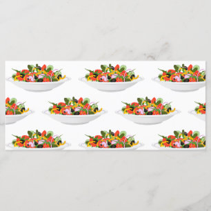 Ät fler plantor färsk sallad-motivationsstämpel meny