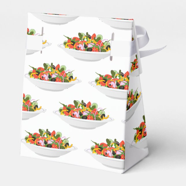 Ät fler plantor färsk sallad-motivationsstämpel presentaskar (Baksidan Sidan)