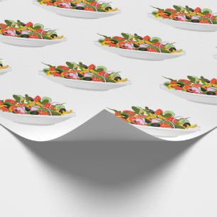 Ät fler plantor färsk sallad-motivationsstämpel presentpapper