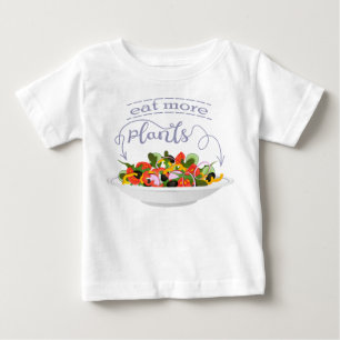 Ät fler plantor färsk sallad-motivationsstämpel t shirt