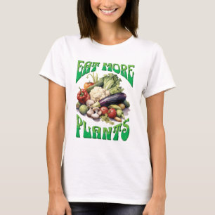 Ät fler växter, vegetariska t shirt