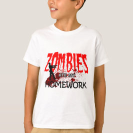 Åt för ZombiegåvaZombies min läxa Tee Shirt