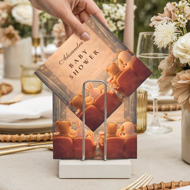 At Home Movie Night Baby Shower Pappersservett (Skapare uppladdad)