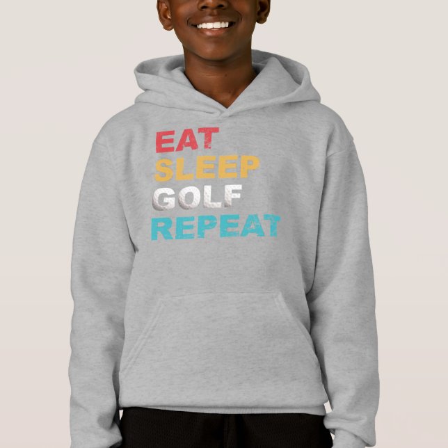 Ät i viloläge Golf Repeat med färger för Golfers T Shirt (Framsida)