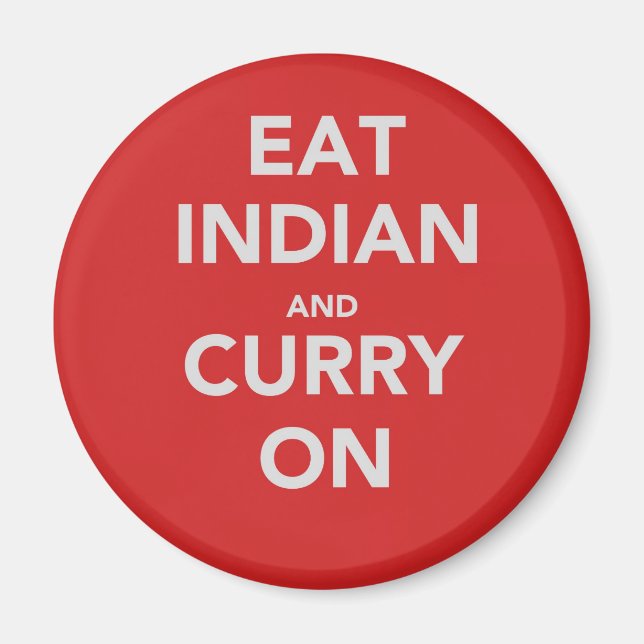 Ät indian och curry på magnet (Framsidan)