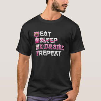 Ät ingen viloläge K Drama Upprepa K-post T Shirt