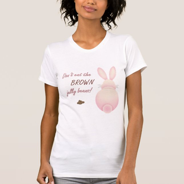 Ät inte brunt Jelly Beans Ladie. T Shirt (Framsida)