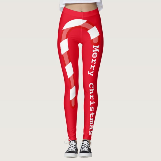 Ät jul Candy cane Leggings (Framsida)