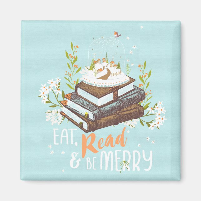 Ät läs och vara Merry 2 Magnet (Framsidan)