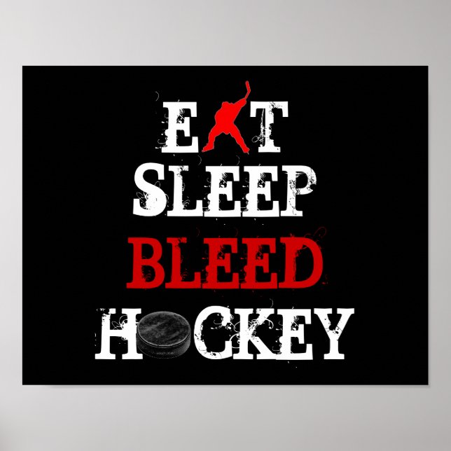 ÄT/LEEP/BLEED/HOCKEY POSTER (Framsidan)