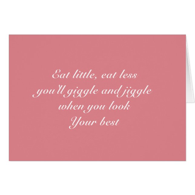 Ät lite hälsningskort (Framsidan Horizontal)