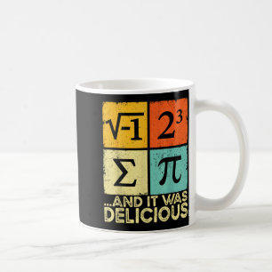 Åt lite paj och var gott rolig matematisk skämtsam kaffemugg