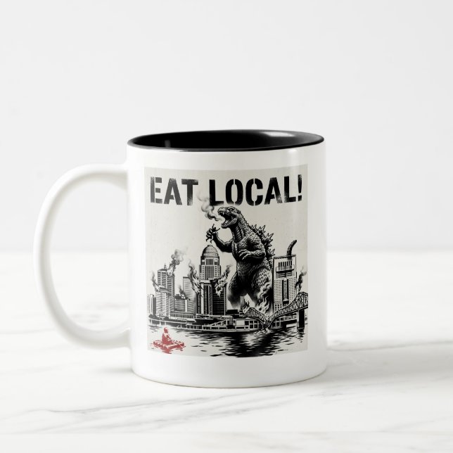 Ät Lokal Louisville Två-Tonad Mugg (Vänster)