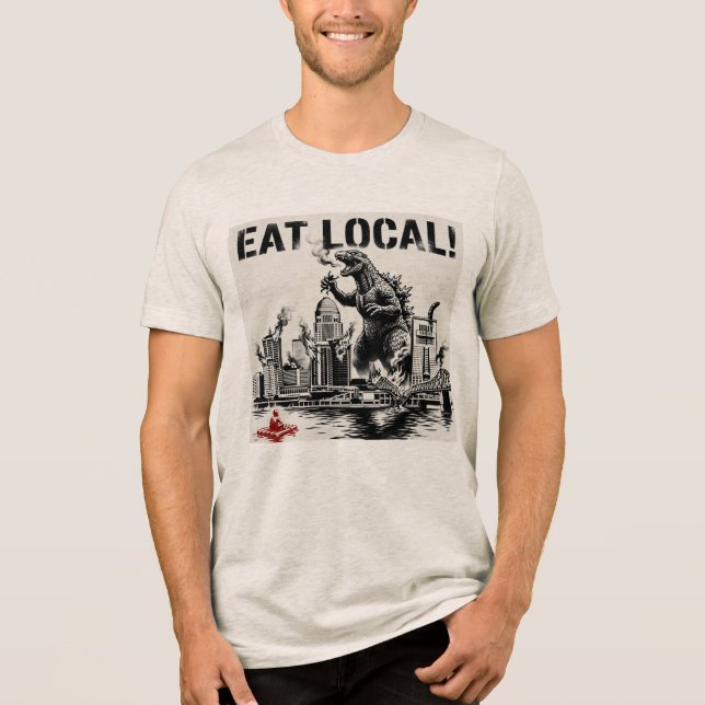 Ät Lokalt Louisville T Shirt (Framsida)
