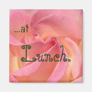 At Lunch magneter Rosa Ros Kontor Magnet Tavlor