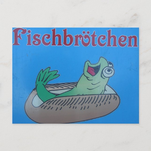 Ät mer fisk! vykort (Framsida)