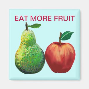 Ät mer frukt - äpple och päron magnet