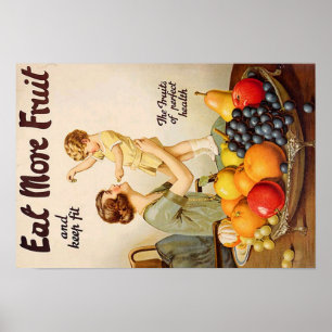 ÄT MER FRUKT poster