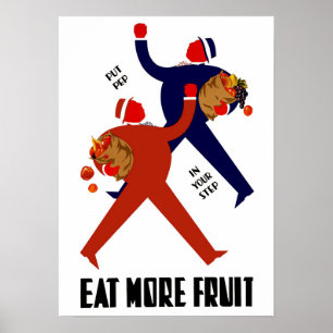 Ät mer frukt poster