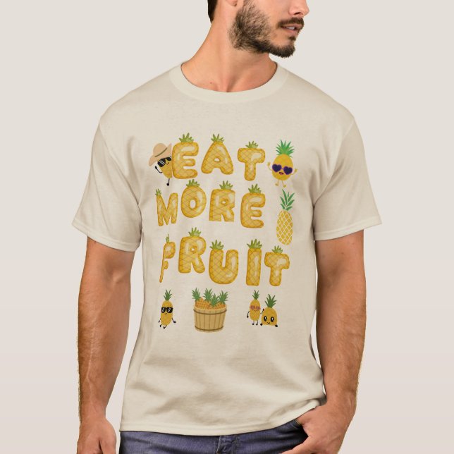 Ät mer frukt var glad t shirt (Framsida)